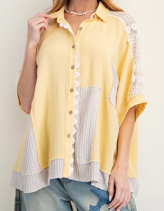 Rise and Shine Oversized Top