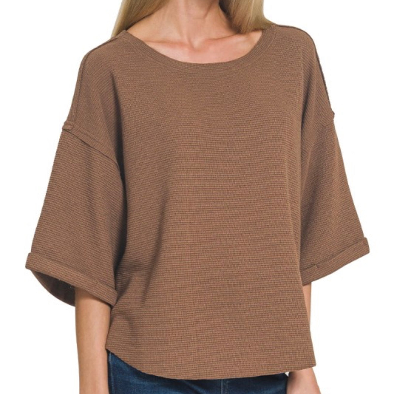 Crisp Morning Oversized Top