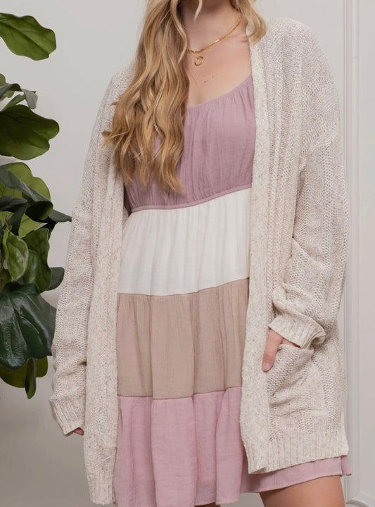 Honey Oat Plus Size Cardigan
