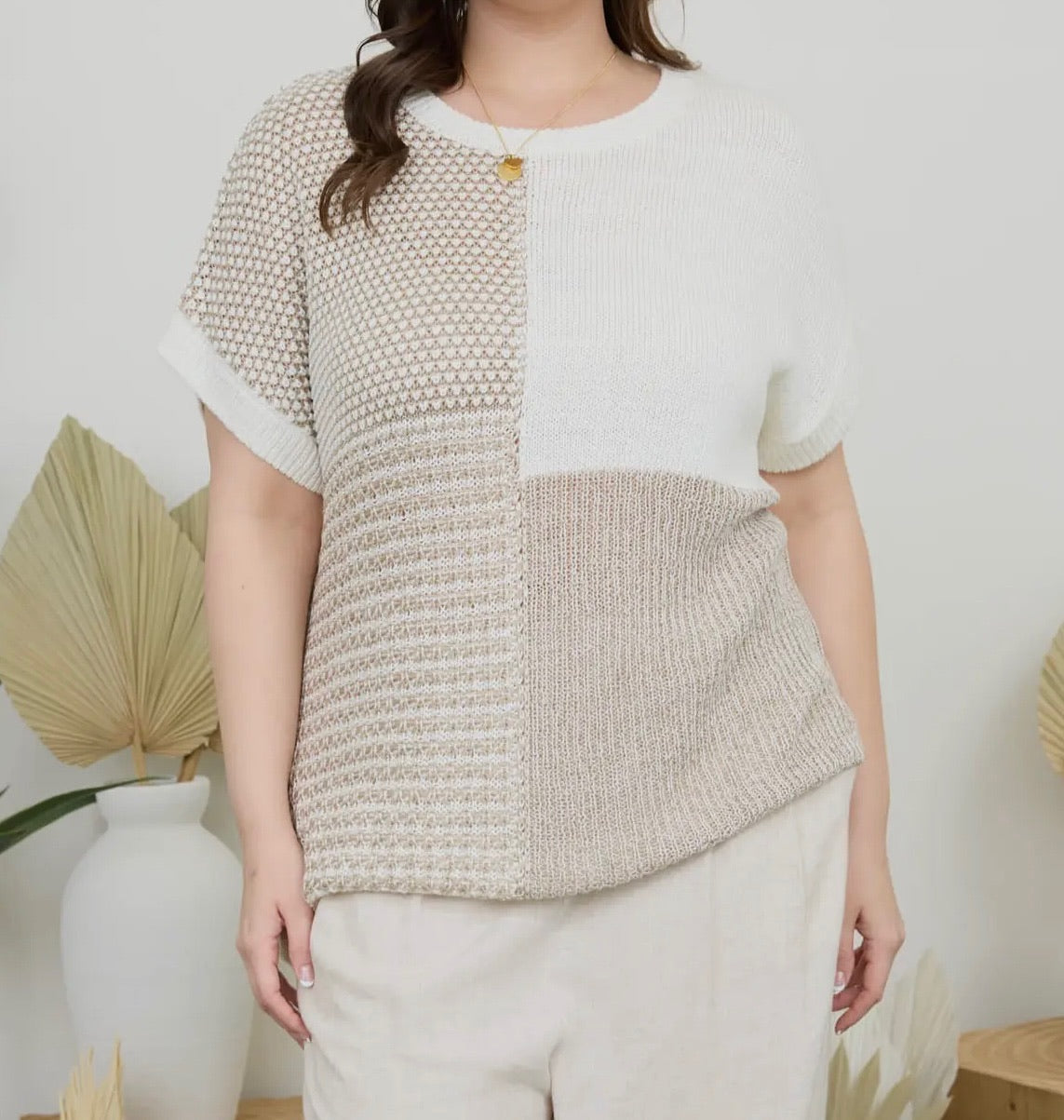 Soft Sands Plus Size Knit Top