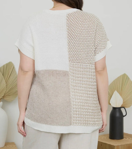 Soft Sands Plus Size Knit Top