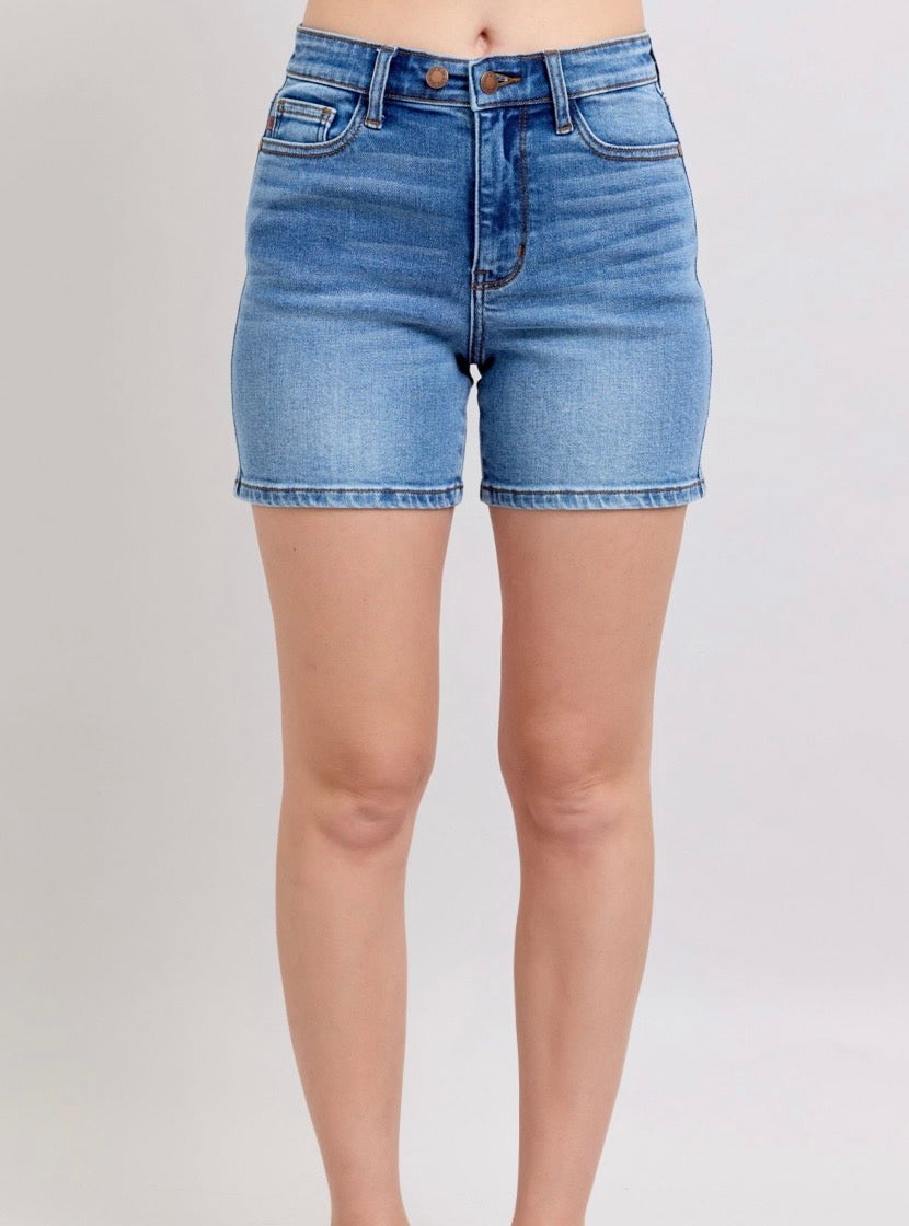 Judy Blue High Waisted Mid Length Shorts - 15299