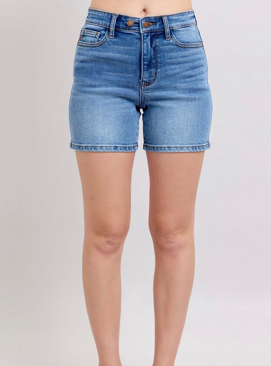 Judy Blue High Waisted Mid Length Shorts - 15299