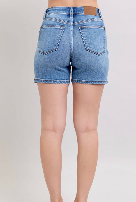 Judy Blue High Waisted Mid Length Shorts - 15299