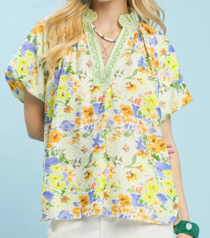 Grabbing Brunch Collared Top