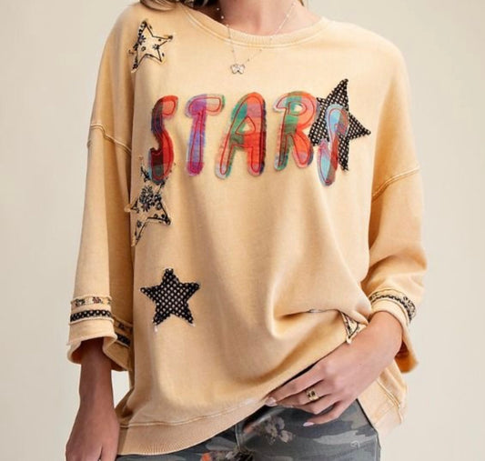 Starstruck and Sunfaded Patchwork Top
