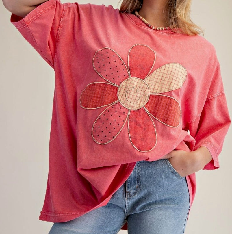 Vintage Smiley Oversized Top