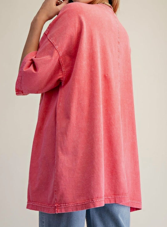 Vintage Smiley Oversized Top