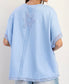 Blossom Lace Trim Oversized Top