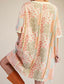 Quilted Florals Oversized  T-shirt Dress
