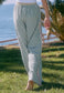 Multi-Color Striped Wafer Sweat Pant