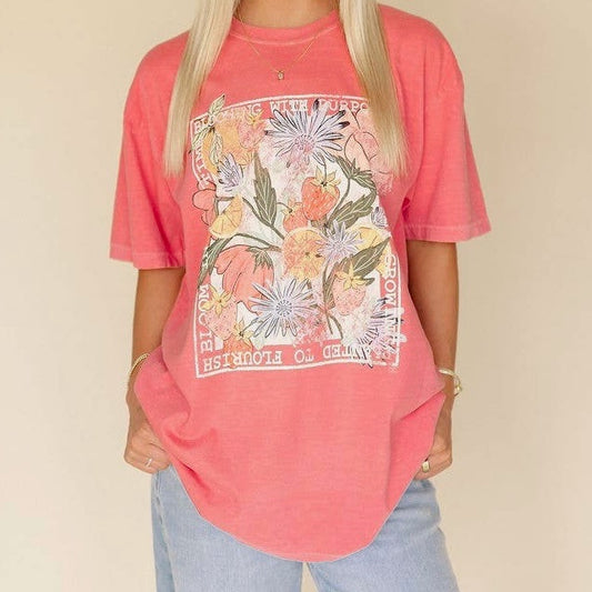 Blooming With Purpose Graphic Tee