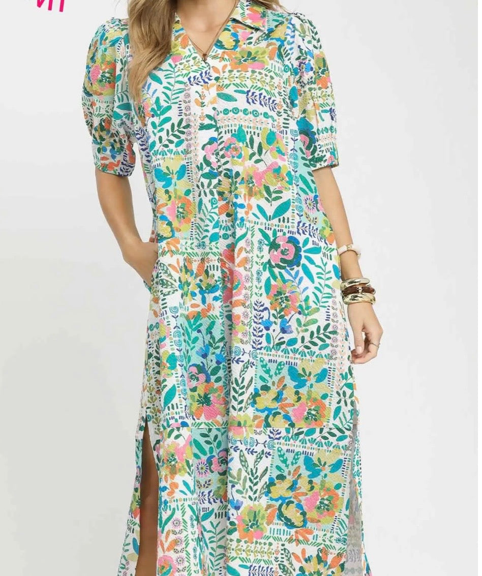 Patchwork Paradise Maxi Dress