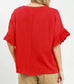 Cherry Eyelet Top