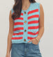 Boardwalk Stripe Sleeveless Knit Top
