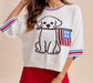 American Flag Dog Knit Sweater