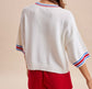 American Flag Dog Knit Sweater