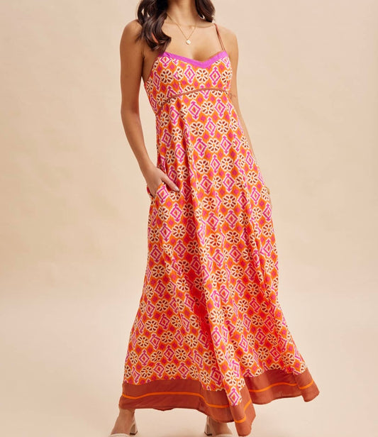 Citrus Tile Dream Maxi Dress