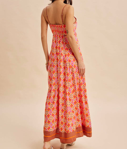 Citrus Tile Dream Maxi Dress