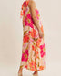 Sunset Sorbet Floral Dress