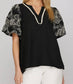 Moonlit Magnolia Sleeve Top