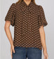 Chocolate Truffle Polka Dot Top