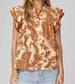 Spiced Chai Paisley Top