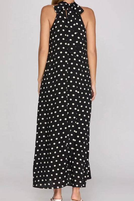 Dottie Darling Halter Maxi Dress