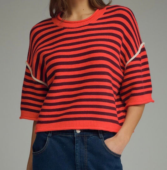 Sunny Stripe Knit Top