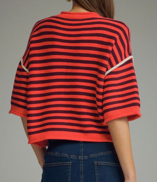 Sunny Stripe Knit Top