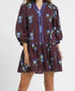 Plum Petals & Periwinkle Dress