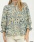 Harbor Bloom Lace-Trim Top