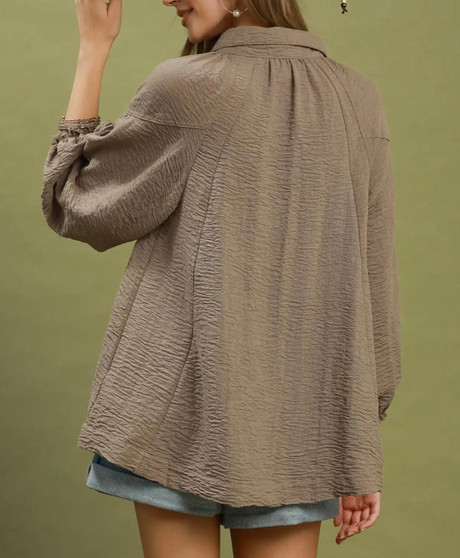 Latte Lane Ruffle Top