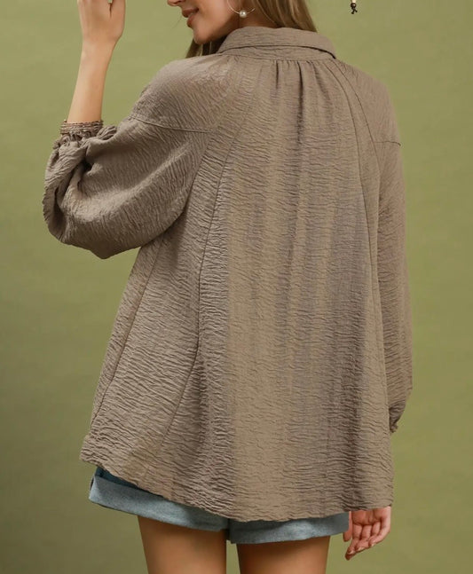 Latte Lane Ruffle Top