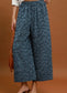 Indigo Safari Wide-Leg Pants