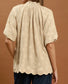 Champagne Scallop Hem Top