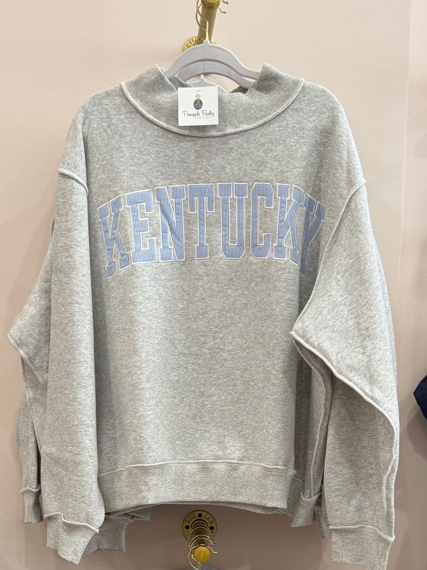 Kentucky Oversized Mock Neck Sweatshirt