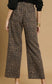Chocolate Animal Print Wide Leg Pants