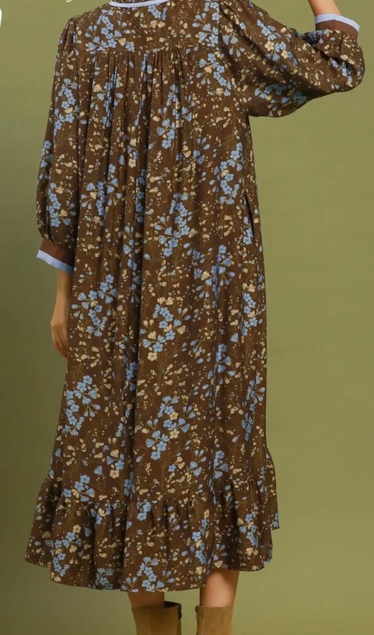 Garden At Dusk Midi Dress