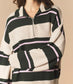 Preppy Picnic Quarter Zip Sweater