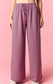 Pink & Charcoal Mock Neck Stripe Set