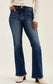 Judy Blue Mid Rise Bootcut W/ Harness Trim Jeans - 881169