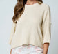 Natural Drop Shoulder Knit Top