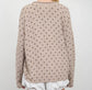 Polka Dot Knit Button Down Cardigan