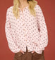 Polka Dot Knit Button Down Cardigan