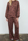 Polka Dot Textured Wide Leg Set