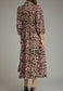 Mauve Leopard Midi Dress