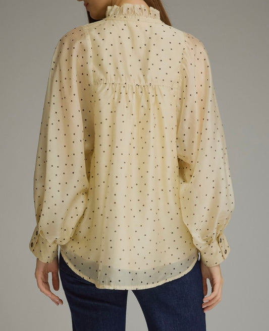 Vanilla Bean Polka Dot Top