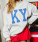KY Polka Dot Oversized Mock Neck Sweatshirt
