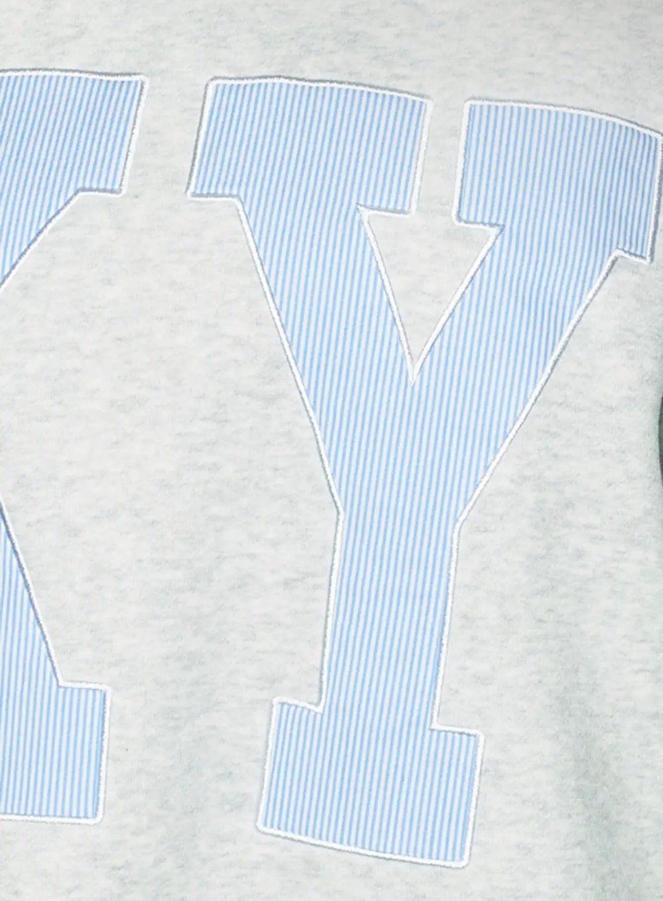 KY Striped Oversized Mock Neck Sweatshirt